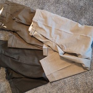 3 Pair men's dress pants bundle 36x31
